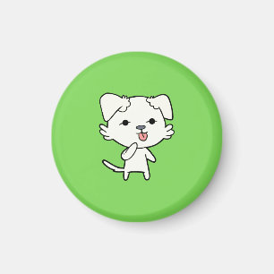 Imã Kitten Dog Magnet - Verde