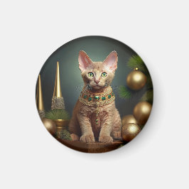 Imã Kitten Petersbald No Parágrafo De Natal