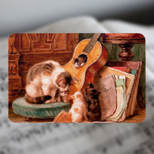 Ímã Kittens and Guitar - The Musicians Vintage