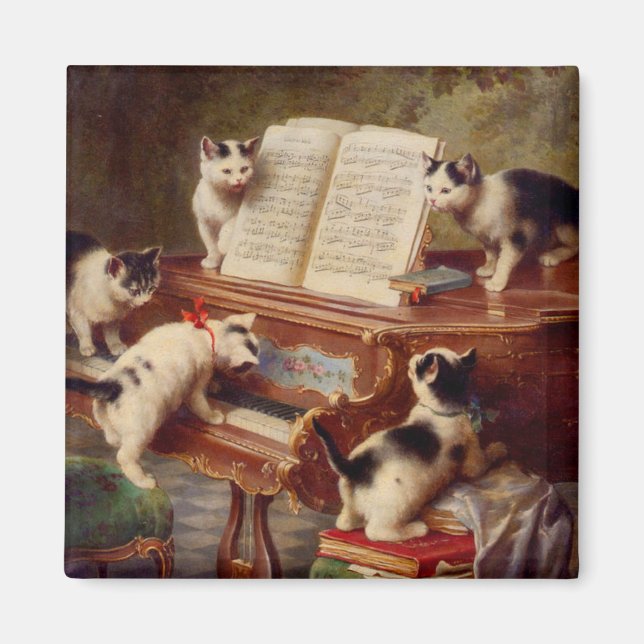 Imã Kittens e Piano (Frente)