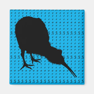 Imã Kiwi Bird & Aotearoa (escrevendo) Nova Zelândia