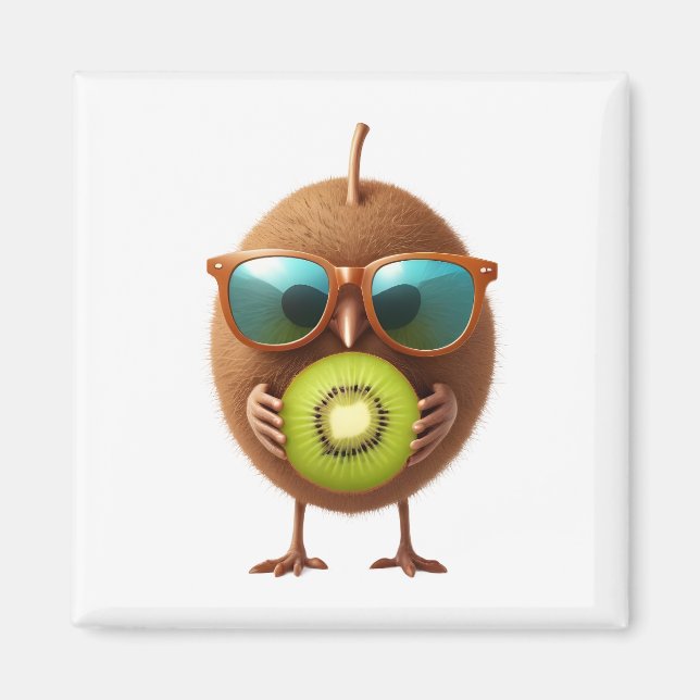 Imã Kiwi, divertida e alegre Frutas de Bebidas Tropica (Frente)