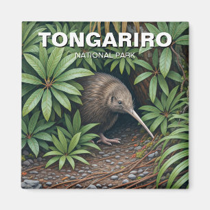 Imã Kiwi no Parque Nacional de Tongariro, Nova Zelândi