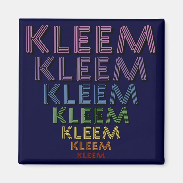 Imã Kleem Chakra Colors (Frente)