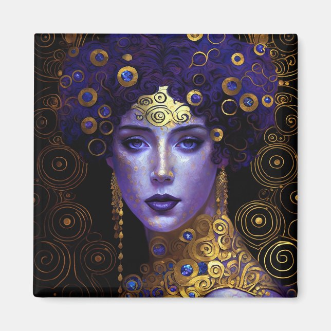 Imã Klimt inspirou o Magnet da Deusa Rainha (Frente)