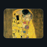 Ímã Klimt: O Magneto Premium de Arte Beija<br><div class="desc">Gustav Klimts O Beijo,  detalhe,  está neste Magneto Premium.</div>