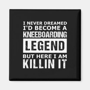 Imã Kneeboarding Masculino Engraçado