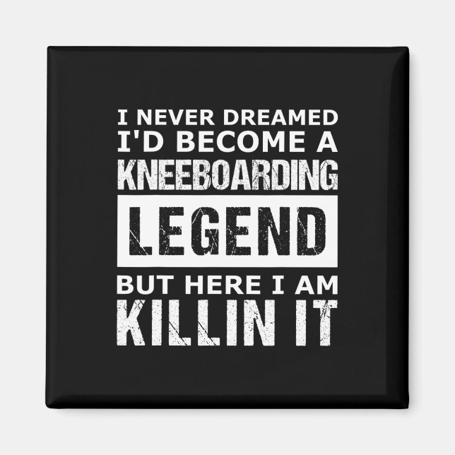 Imã Kneeboarding Masculino Engraçado  (Frente)