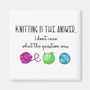 Imã Knitting Is the Answer, Knitting Lover