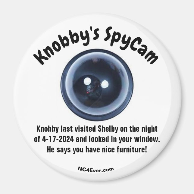 Imã Knobby visitou Shelby Refrigerator (Frente)
