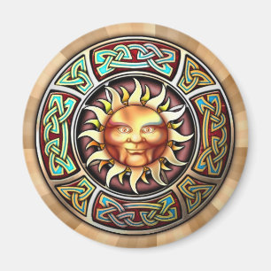Imã Knotwork Sun enfrenta o ímã