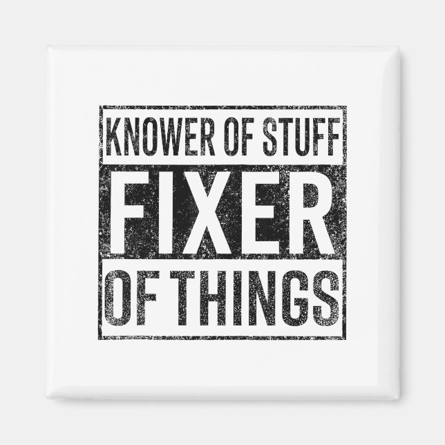 Imã Knower Of Stuff Fixer Of Things Handyman Dad Fathe (Frente)