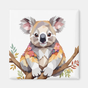 Imã Koala Brincando Com Uma Alegria E Adorável Tristez