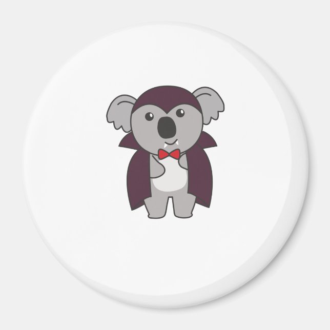 Imã Koala Halloween Cute Devil Kids Vampire Costume (Frente)
