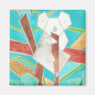 Imã Koala na árvore Abstrato