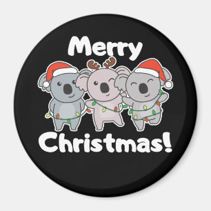 Imã Koala Natal Animais Koalas Feliz Natal Mag