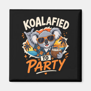 Imã Koalafied Para Festa Koala Engraçado Férias de Ver