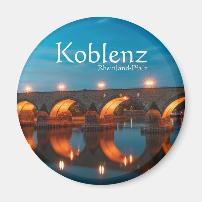 Imã Koblenz Alemanha Magnet (Frente)