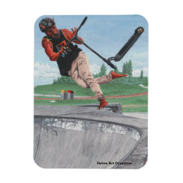 Ímã Kobold Patinete Tricks Fantasy Refrigerator Magnet