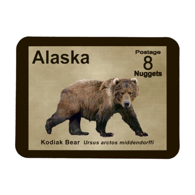 Ímã Kodiak Bear (Horizontal)