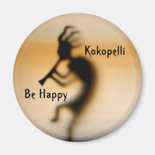 Imã Kokopelli Seja um feliz ímã inspirador