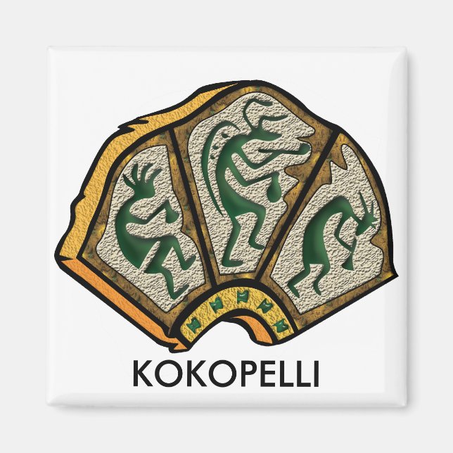 Imã Kokopelli Stone (Frente)