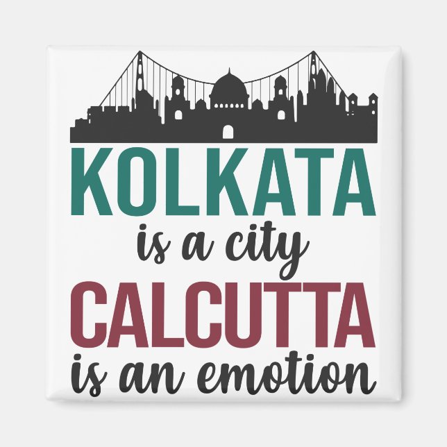 Imã Kolkata é uma cidade Calcutá é uma emoção bengali (Frente)