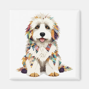 Imã Komondor Reproduzindo Um Adorável E Divertido Anim