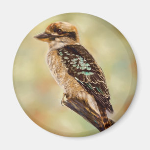 Imã Kookaburra - arte australiana do pássaro