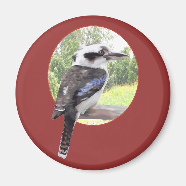 Imã Kookaburra em Círculo (Frente)