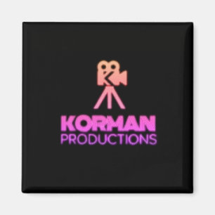 Imã Korman Productions YouTube Logotipo rosa do canal