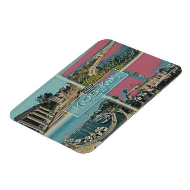 Ímã Kos - Grécia - Mosaico - (Left Side)