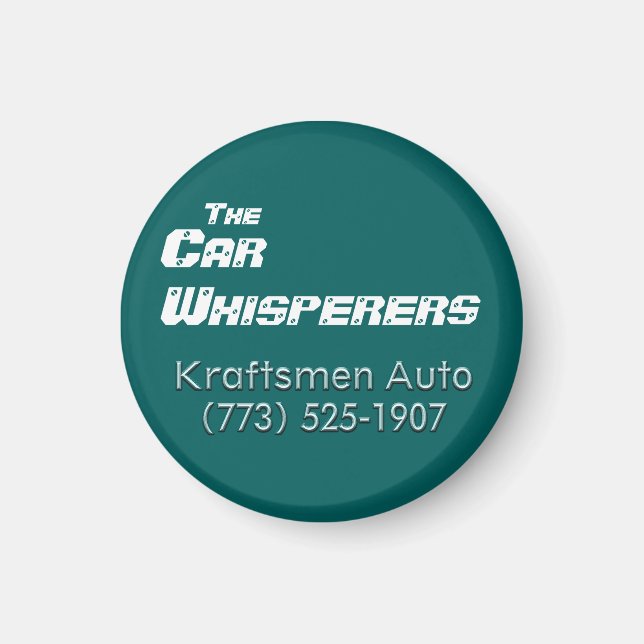 Imã Kraftsmen Auto Car Whperers Magnet (Frente)