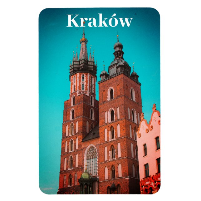 Ímã Krakow Europe Polônia Polska Cidade Antiga (Vertical)