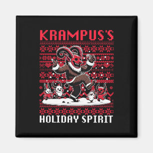 Imã Krampus Holiday Spirit Design de Natal