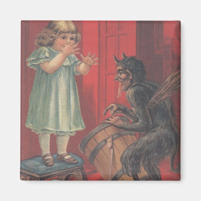Imã Krampus Kidnapping Girl (Frente)
