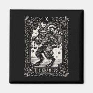 Imã Krampus Tarot Card Design de Natal Mau Pa