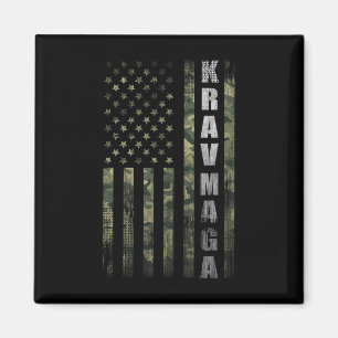 Imã Krav Mega Usa Camuflagem Bandeira Americana Fã Vin