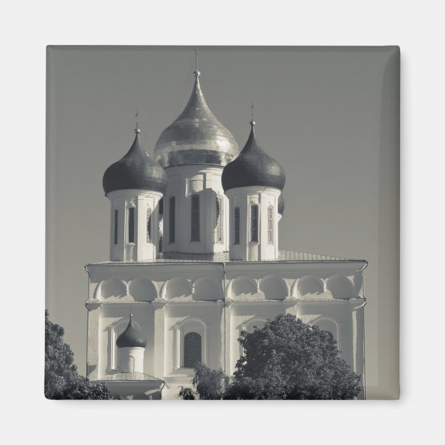 Imã Kremlin de Pskov e Catedral da Trindade (Frente)