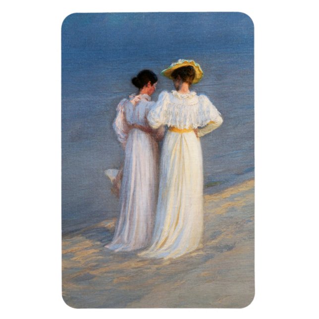 Ímã Kroyer - Noite de Verão em Skagen Beach Closeup (Vertical)
