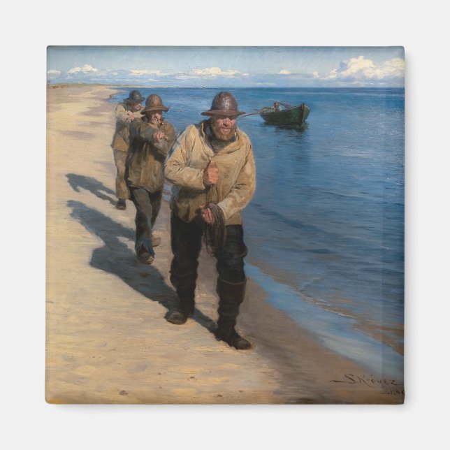 Imã Kroyer - Three Fishermen Pulling a Boat (Frente)