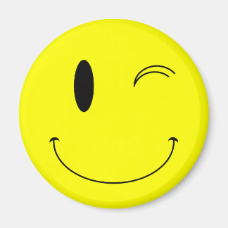 Imã KRW Face Amarelo Winking