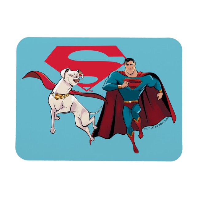 Ímã Krypto e Superman (Horizontal)