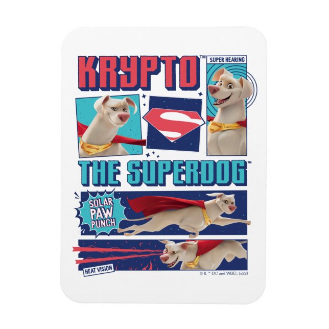 Ímã Krypto Os Painéis De Quadrinhos Super Cachorros (Vertical)