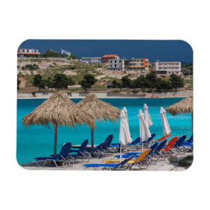 Ímã Ksamil, beachfront da cidade