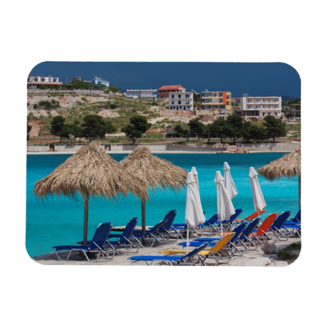 Ímã Ksamil, praia da cidade (Horizontal)