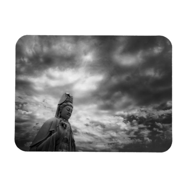 Ímã Kuan Yin Statue Fine Art Fotografia (Horizontal)