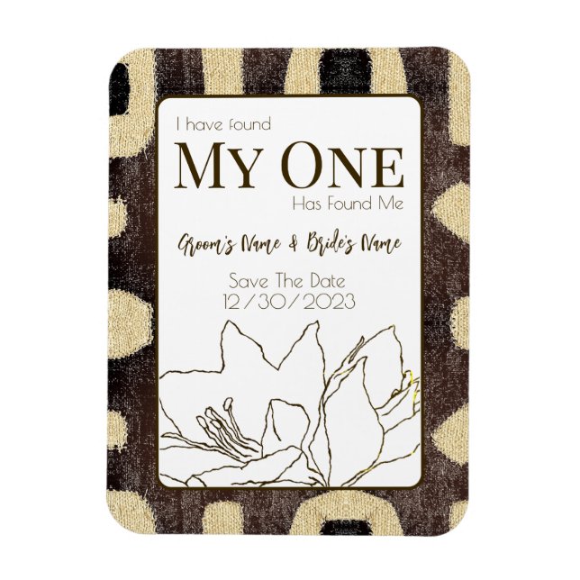 Ímã Kuba Cloth Pattern Tribal African salva a data (Vertical)