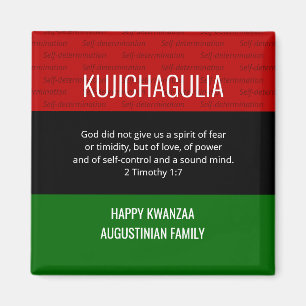 Imã KUJICHAGULIA Personalizada Kwanzaa