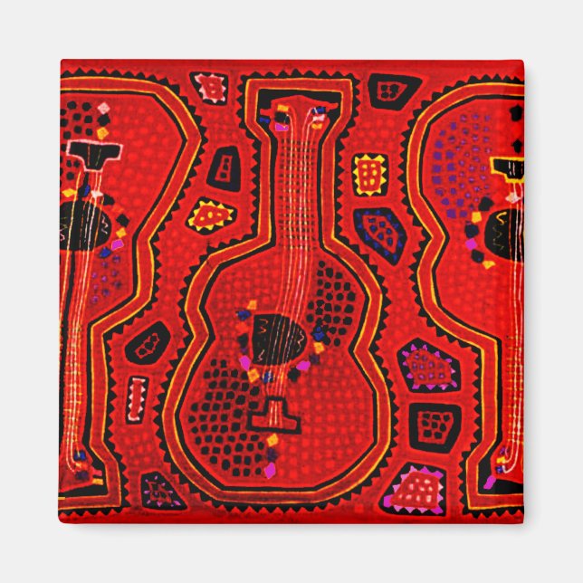 Imã Kuna Indian Guitars (Frente)